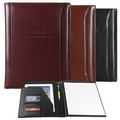 Burgundy Atlantis Leather Padfolio